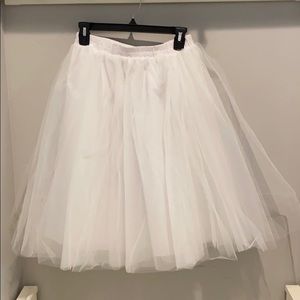 White Tulle skirt